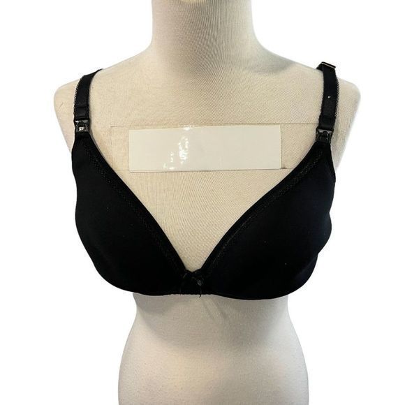 🌿4/$35🌿 THYME MATERNITY Black Nursing‎ Bra (36C) - Picture 8 of 8